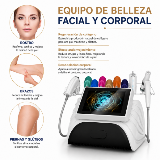 HIFU - FacialDefy 5.0, máquina de belleza HIFU SculptTech, lifting y reafirmación profesional para rostro y cuerpo.