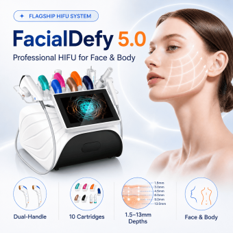  HIFU - FacialDefy 5.0, HIFU SculptTech Beauty Machine, Professional Lifting & Firming for Face & Body