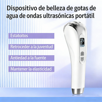 HIFU - FacialDefy 2.0 Max, dispositivo de belleza portátil con ondas ultrasónicas y efecto lifting de gotas de agua, máquina de ultrasonido microfocalizado.