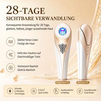 DPL+NIR Photofacial Pro – Professionelles DPL Milchlicht Gesichtsgerät, Flecken entfernen, Haut straffen & Anti-Aging zu Hause