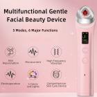 Appareil de beauté professionnel 6-en-1 EMS, LED et électroporation – lifte la peau, optimise l’absorption des sérums, revitalise le teint, et aide à réduire l’acné et les rides à domicile