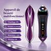 Appareil de beauté anti-âge 5-en-1 sans fil – IPR, EMS, LED et vibration pour lifter, raffermir, purifier la peau et réduire les rides