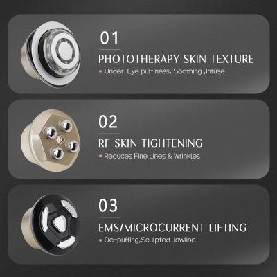 FREYARA RF + EMS + LED Anti-aging Gezichtsapparaat voor Thuis – Triple-Tech Beautyapparaat voor Lifting, Huidverstrakking, Rimpels en Glow