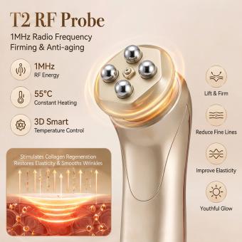 FREYARA RF EMS LED Anti-Aging Gesichtsgerät für Zuhause – Faltenreduzierung, Hautstraffung, Lifting & Hautverjüngung für strahlende Haut