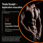 Appareil EMS NEO de Modelage Corporel – Appareil RF EMS de bureau à deux poignées pour le ventre, la taille, les bras et les jambes – tonification musculaire, raffermissement et réduction des graisses