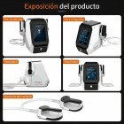 Dispositivo para modelar el cuerpo EMS NEO, con dos mangos y un diseño compacto de sobremesa para uso doméstico. 