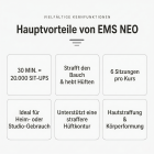 EMS NEO Körperformungsgerät – Professionelles RF & EMS Body Sculpting Gerät mit Zwei Griffen für Bauch, Taille, Arme und Beine – Muskelaufbau & Fettabbau für Zuhause und Studio