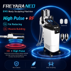 NEO EMS Body Sculpting Slim Machine, High Pulse & Radiofrequency, 4 Handles, for Fat Reducing and Muscle Building, FDA Certified