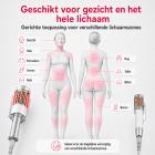 Inner Ball Roller Massageapparaat met 2 Handstukken – Compressie- en Microvibratietherapie met Rood & Blauw LED-licht voor Lichaamscontouring, Lymfedrainage, Cellulitevermindering, Spierontspanning en Huidversteviging