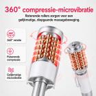 Inner Ball Roller Massageapparaat met 2 Handstukken – Compressie- en Microvibratietherapie met Rood & Blauw LED-licht voor Lichaamscontouring, Lymfedrainage, Cellulitevermindering, Spierontspanning en Huidversteviging