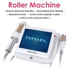 Machine de massage Inner Ball Roller à 2 poignées – Thérapie par micro-vibrations compressives avec lumière LED rouge et bleue pour remodelage du corps, drainage lymphatique, réduction de la cellulite, relaxation musculaire et raffermissement de la peau