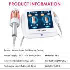 Machine de massage Inner Ball Roller à 2 poignées – Thérapie par micro-vibrations compressives avec lumière LED rouge et bleue pour remodelage du corps, drainage lymphatique, réduction de la cellulite, relaxation musculaire et raffermissement de la peau