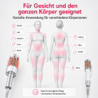 Inner Ball Roller Massagegerät mit 2 Griffen – Kompressions- und Mikrovibrations-Therapie mit Rot- & Blau-LED für Körperformung, Lymphdrainage, Cellulite-Reduktion, Muskelentspannung & Hautstraffung
