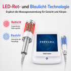 Inner Ball Roller Massagegerät mit 2 Griffen – Kompressions- und Mikrovibrations-Therapie mit Rot- & Blau-LED für Körperformung, Lymphdrainage, Cellulite-Reduktion, Muskelentspannung & Hautstraffung