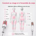 Machine de massage Inner Ball Roller à 2 poignées – Thérapie par micro-vibrations compressives avec lumière LED rouge et bleue pour remodelage du corps, drainage lymphatique, réduction de la cellulite, relaxation musculaire et raffermissement de la peau