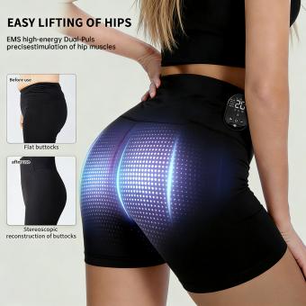 EMS-BodyFirming J12, EMS & TENS Dual-Pulse Sculpting Shorts,8 Modes & Heat for Visible Lifting, Firming & Strengthen Core