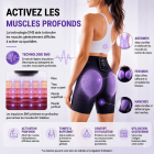 EMS-BodyFirming J12 – Short de sculpture combinant EMS & TENS, 8 modes avec chaleur, effet liftant, raffermissant et renforcement de la sangle abdominale