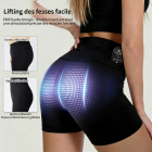 EMS-BodyFirming J12 – Short de sculpture combinant EMS & TENS, 8 modes avec chaleur, effet liftant, raffermissant et renforcement de la sangle abdominale