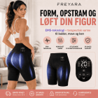FREYARA EMS-BodyFirming J12, EMS & TENS Dual-Pulse Sculpting Shorts, 8 tilstande & varme for synligt løft, opstramning & styrkelse af kernemuskulaturen