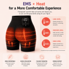 FREYARA EMS-BodyFirming J12, EMS & TENS Dual-Pulse Sculpting Shorts,8 Modes & Heat for Visible Lifting, Firming & Strengthen Core