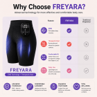 FREYARA EMS-BodyFirming J12, EMS & TENS Dual-Pulse Sculpting Shorts,8 Modes & Heat for Visible Lifting, Firming & Strengthen Core