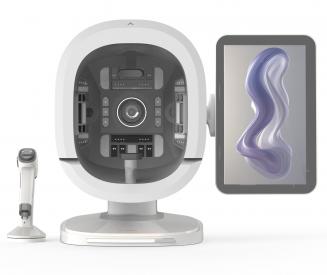 K33 Analyseur de Peau IA Professionnel – 8 Spectres d’Imagerie | Système 3 Caméras 180° | Écran 15,6” | 30+ Indicateurs Avancés | Algorithmes Multi-Types de Peau | Microscope 50X Cuir Chevelu