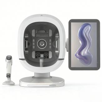 K33 KI Hautanalysegerät – 8 Spektralmodi, 180° 3-Kamera Gesichtsscanner, 15.6" Display, 30+ Hautparameter, für alle Hauttypen, inkl. 50x Kopfhaut Mikroskop