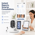K33 Facial Skin AI Intelligent Analysis Machine: 8 Spectral Imaging Modes | 180° 3-Camera Capture 15.6inch Screen| 30+ Skin Indicators| Custom Algorithms for All Skin Tones | 50X Handheld Microscope for Scalp Detection