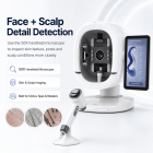 K33 Facial Skin AI Intelligent Analysis Machine: 8 Spectral Imaging Modes | 180° 3-Camera Capture 15.6inch Screen| 30+ Skin Indicators| Custom Algorithms for All Skin Tones | 50X Handheld Microscope for Scalp Detection