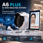 Analizador de piel A6 Plus AI: analizador facial de imágenes espectrales con más de 30 dimensiones de detección, dispositivo de cuidado de la piel 24 en 1, clasificación de tipo de piel Baumann, pantalla de 20,5 pulgadas.