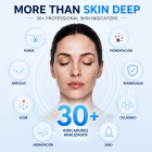 Analizador de piel A6 Plus AI: analizador facial de imágenes espectrales con más de 30 dimensiones de detección, dispositivo de cuidado de la piel 24 en 1, clasificación de tipo de piel Baumann, pantalla de 20,5 pulgadas.