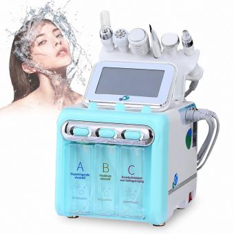 Professioneel 6-in-1 Hydro Aqua Peeling Apparaat – Microdermabrasie, BIO Gezichtslifting, Hydratatie en Hydro-Oxygen Jet voor Huidmanagement en Schoonheidsverzorging