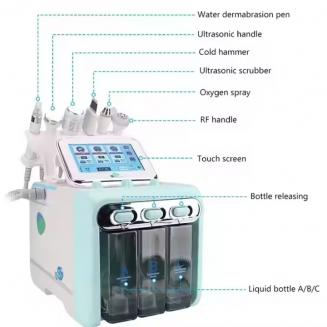 Professionele 6 in 1 Hydro Aqua Peeling Microdermabrasie, Water Oxygen HydraFacial Machine, BIO Face Lifting, Hydraterend & Hydro Oxygen Jet