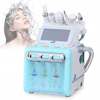 Professionelle 6in1 Hydro Aqua Peeling Gerät, Mikrodermabrasion, BIO Gesichtsstraffung, Hydratisierung & Hydro Sauerstoff Jet für Fortgeschrittene Hautpflege & Anti-Aging Behandlung