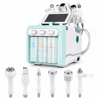 Machine De L'Oxygène Hydrafacial Beauté, Instrument De Beauté À Bulles, 6 en 1 Eau Oxygène Hydrafacial Machine, Profond Nettoyage Exfoliant Dermabrasion Hydro Aqua Peeling Machine
