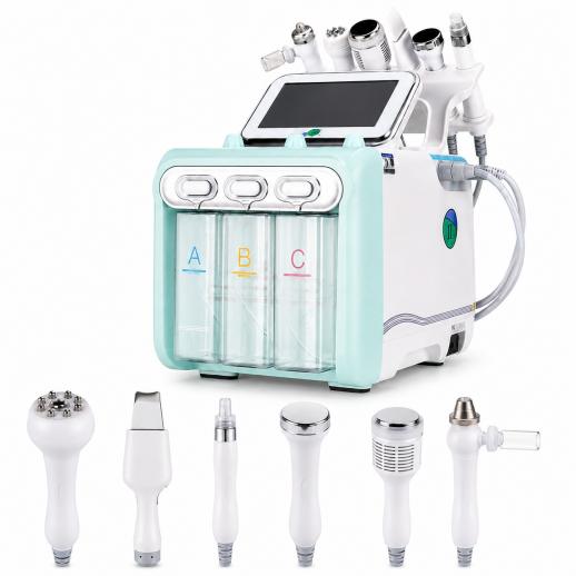 Machine De L'Oxygène Hydrafacial Beauté, Instrument De Beauté À Bulles, 6 en 1 Eau Oxygène Hydrafacial Machine, Profond Nettoyage Exfoliant Dermabrasion Hydro Aqua Peeling Machine