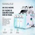 Machine De L'Oxygène Hydrafacial Beauté, Instrument De Beauté À Bulles, 6 en 1 Eau Oxygène Hydrafacial Machine, Profond Nettoyage Exfoliant Dermabrasion Hydro Aqua Peeling Machine
