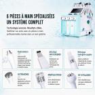 Machine De L'Oxygène Hydrafacial Beauté, Instrument De Beauté À Bulles, 6 en 1 Eau Oxygène Hydrafacial Machine, Profond Nettoyage Exfoliant Dermabrasion Hydro Aqua Peeling Machine