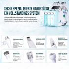 Professionelle 6in1 Hydro Aqua Peeling Gerät, Mikrodermabrasion, BIO Gesichtsstraffung, Hydratisierung & Hydro Sauerstoff Jet für Fortgeschrittene Hautpflege & Anti-Aging Behandlung