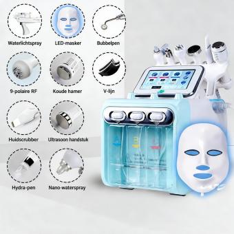 Professioneel 10-in-1 Hydro Aqua Peeling Apparaat – Microdermabrasie, BIO Gezichtslifting, Hydratatie en Hydro-Oxygen Jet voor Geavanceerd Huidmanagement en Schoonheidsverzorging