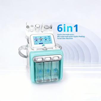 Professional 6-in-1 Hydro Aqua Peeling Machine, Micro Dermabrasion, BIO Face Lifting, Hydrating & Hydro Oxygen Jet for Skin Management & Beauty Care