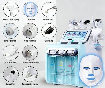 Professional 10-in-1 Hydro Aqua Peeling Machine, Micro Dermabrasion, BIO Face Lifting, Hydrating & Hydro Oxygen Jet for Advanced Skin Management & Beauty Care