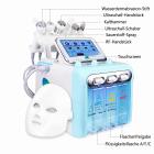 Professionelle 10in1 Hydro Aqua Peeling Gerät, Mikrodermabrasion, BIO Gesichtsstraffung, Hydratisierung & Hydro Sauerstoff Jet für Fortgeschrittene Hautpflege & Anti-Aging Behandlung