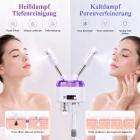 FREYARA Professioneller Gesichtsbedampfer mit Heiß- und Kaltdampf & Doppelarm für Zuhause – Tiefenreinigung der Poren, Porenverfeinerung, Hautpflege, Feuchtigkeitspflege & strahlender Teint für Home Spa