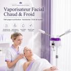 FREYARA Vapozone Facial Professionnel Double Bras Chaud & Froid pour spa à domicile – Nettoyage Profond, Resserrement des Pores et Hydratation