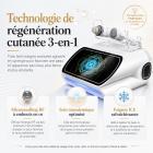 Appareil professionnel de microneedling RF à l'or pour le visage et le corps avec marteau de glace pour resserrer les pores, combler les cicatrices d'acné, lifter la peau relâchée, estomper les rides, réguler l'excès de sébum et réduire les points noirs.