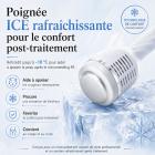 Appareil professionnel de microneedling RF à l'or pour le visage et le corps avec marteau de glace pour resserrer les pores, combler les cicatrices d'acné, lifter la peau relâchée, estomper les rides, réguler l'excès de sébum et réduire les points noirs.