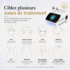 Appareil professionnel de microneedling RF à l'or pour le visage et le corps avec marteau de glace pour resserrer les pores, combler les cicatrices d'acné, lifter la peau relâchée, estomper les rides, réguler l'excès de sébum et réduire les points noirs.