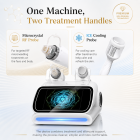 FREYARA Professional Face and Body Gold RF Microneedling Device with Ice Hammer for Shrink Pores, Fill Acne Scars, Lift Sagging Skin, Erase Wrinkles, Stop Oily Skin and Reduce Blackheads