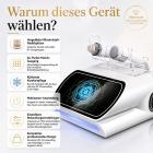 Professionelles Gold RF Microneedling Gerät für Gesicht & Körper mit Ice Hammer zur Porenverfeinerung, Reduzierung von Aknenarben, Hautstraffung, Faltenreduktion, Regulierung fettiger Haut und Minimierung von Mitessern